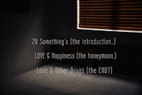 20 something is the introduction love, happiness, the honeymoon, other things the end