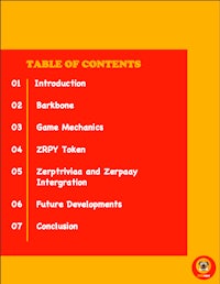 the table of contents for the book