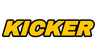 the word kicker in yellow on a black background