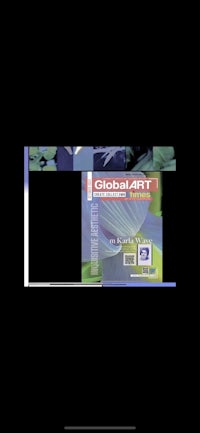 a poster with the word global art on it