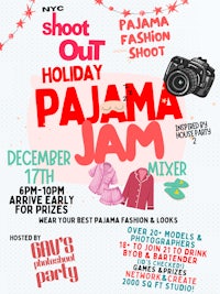 a flyer for pajama jam
