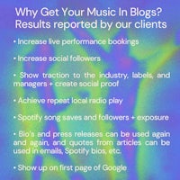 why get your music in blogs?