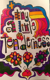 a colorful drawing with the words'thirty little tenderness'