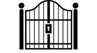 wrought iron gate vector | price 1 credit usd $1