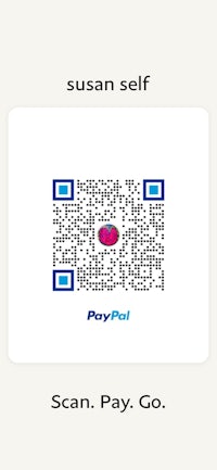 a qr code with the words paypal scan pay go
