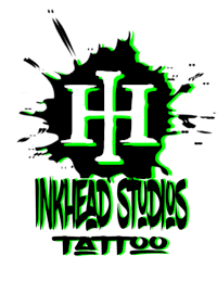 a green logo with the words hedgesides tattoo