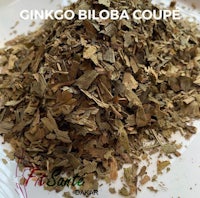 ginseng biloba coque on a white plate
