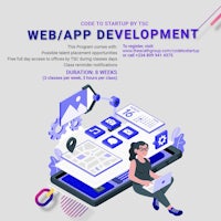 a flyer for web - app development
