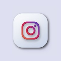 an instagram icon on a white background