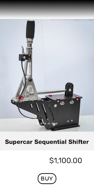 SIMWORX Pro Series Handbrake – Add on Supercar Shifter Version