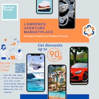 a flyer for the lawrence aperture marketplace