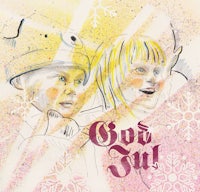 a drawing of a girl and a boy with the words god ju
