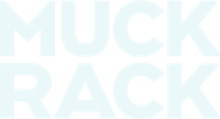 muck rack logo on a black background