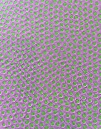a close up of a purple and green fabric