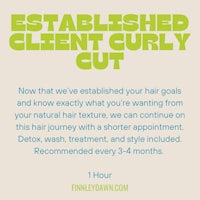 established client curly cut