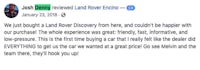 a customer's review of a land rover discovery