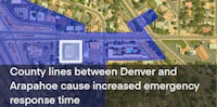 county lines between denver and arapahoe cause increased emergency response time