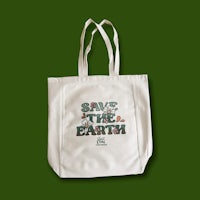 save the earth tote bag