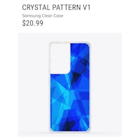 crystal pattern v1 samsung phone case