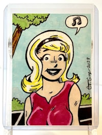 a comic book illustration of a woman with a speech bubble