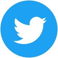 the twitter logo in a blue circle