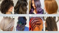 a collage of pictures of women with different hair styles