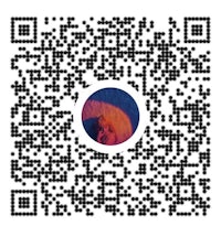 a qr code with a picture of a person