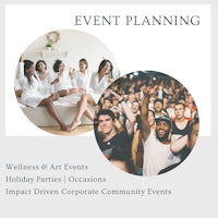 event planning wellness & art events holiday parties drive corporate community events
