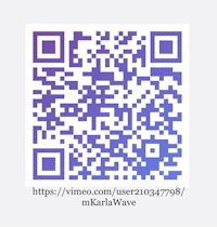 a qr code with a purple background
