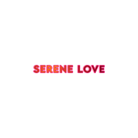 serene love logo on a black background