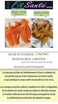 a flyer with the words riche en vitamine and oranges