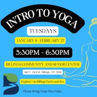 a flyer for an intro to yoga class