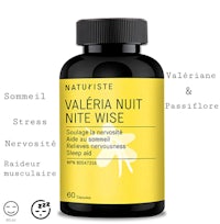 a bottle of valeria nut nite wise