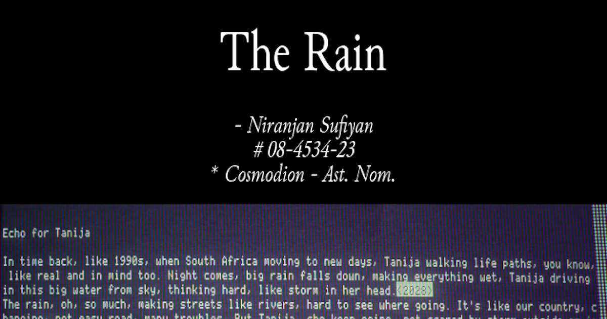 Rain - The Archive