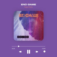 the end game app on a purple background