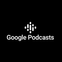 google podcasts logo on a black background