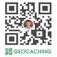 geocaching qr code with a man's face