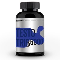 a bottle of testo trib 6000 on a white background