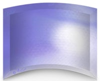 an image of a purple curved glass plate