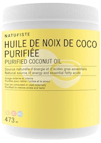 a jar of hule nix de coco purified coconut oil