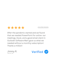 a customer review for jimmy powerpoint