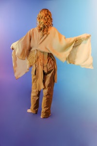 MYTHOS beaded kimono wrap 