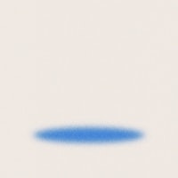 a blue circle on a white background