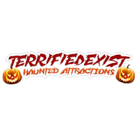 the logo for terriffedist haunted attractions