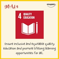 a poster with the words'goal 4 education'include and equitable quality education and promote lifelong learning