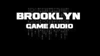 the logo for brooklyn game audio