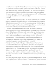 a page with an article about health care