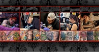 a collage of pictures of people with tattoos
