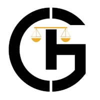 the logo for the law firm of g & g