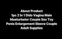 about product 2 in 1 dio male masturbator couple sex toy penis enlargement sleeve couple